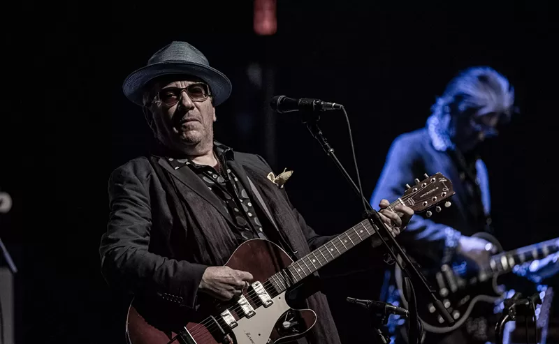 Image: Elvis Costello brought some Texas musical tradition to his Dallas show on Friday.