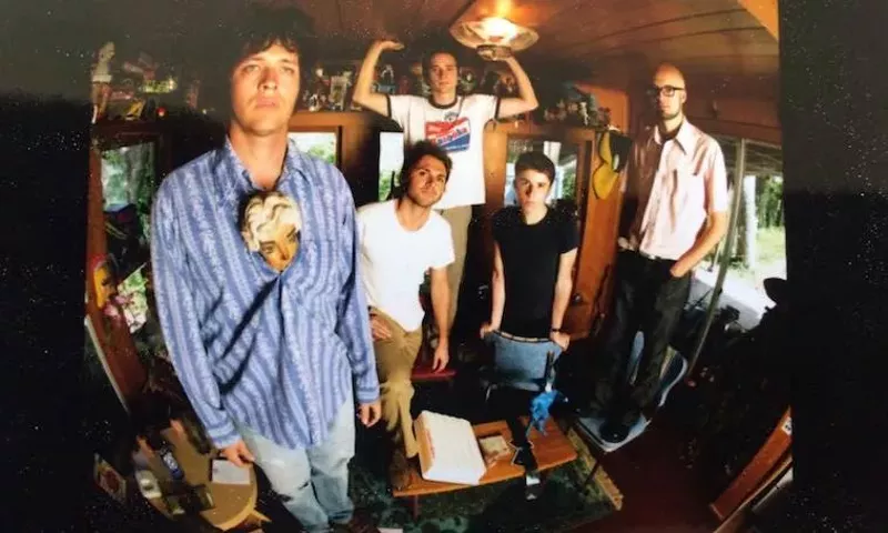 Image: Tim DeLaughter (far left) with Tripping Daisy. He's back playing guitar live after 15 years singing with Polyphonic Spree.