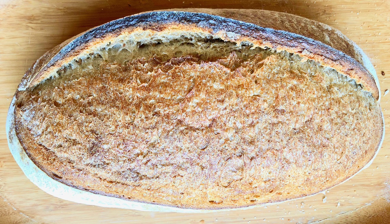 Empire Baking Company's whole wheat levain made with heritage grains from Barton Springs Mill.