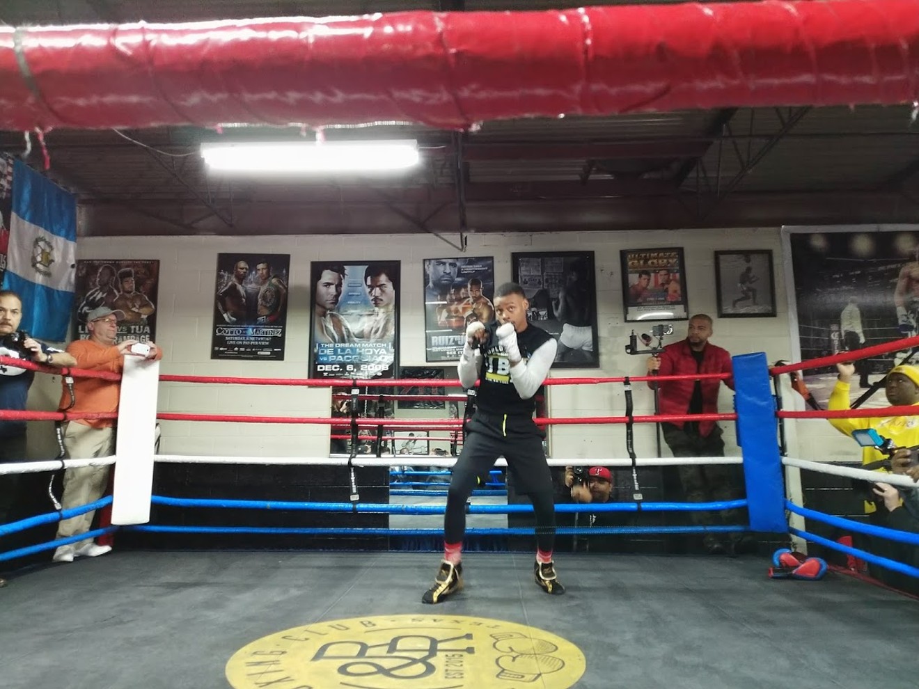 Errol Spence Jr., working out in January 2018