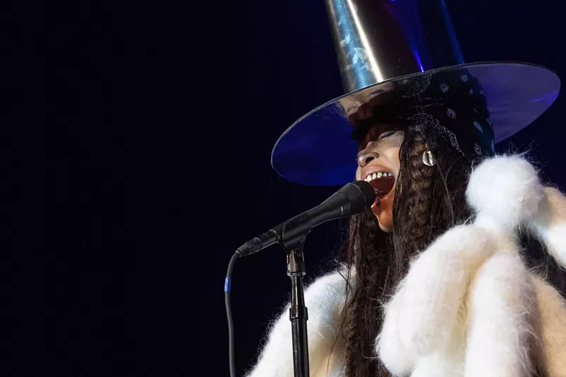 Image: Erykah has super powers. She might actually be God, though.
