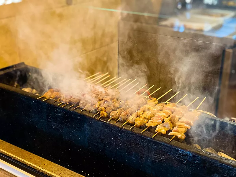 Image: A Dallas yakitori, like the one shown here at Fat Ni BBQ, has been recognized by Esquire as one of the best new restaurants in the U.S.