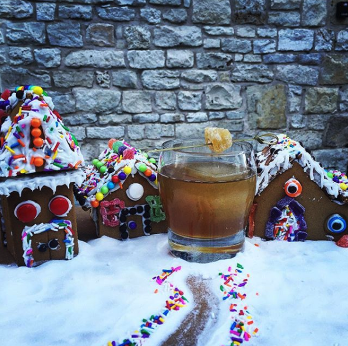 Say "Gingerbread Man" three times and a cocktail will show up in front of you.