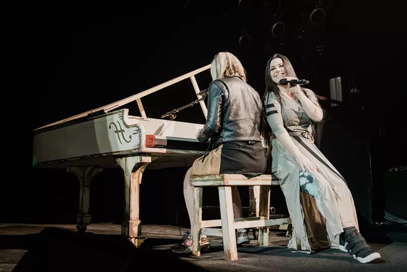 Image: Rock stars Amy Lee (right) and Lzzy Hale will burn up the stage at the Dickies Arena in Fort Worth on Saturday, Nov. 20, with special guest Plush.