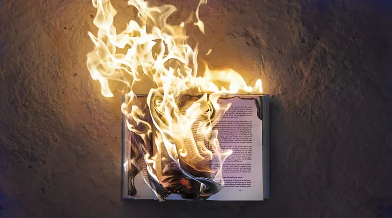 Image: Some say books make good kindling.