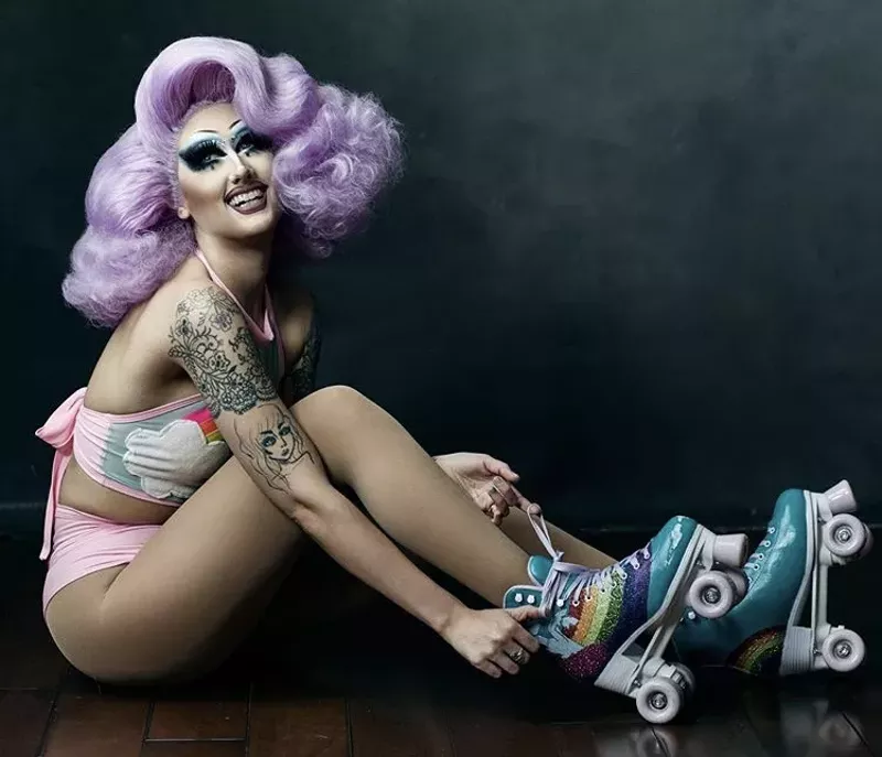 Image: Fauxbia is a cisgender female who performs as a drag queen.