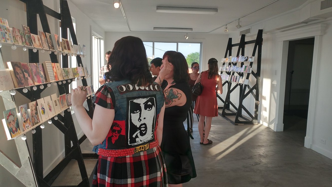 A scene from Figment Dallas' second fundraiser at WAAS Gallery in March.