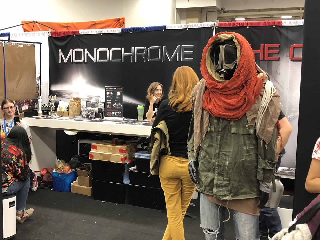 Monochrome: The Chromism advertises at Dallas Fan Expo.