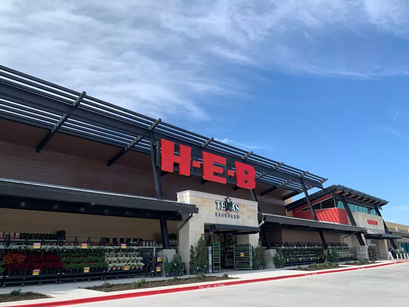 Image: H-E-B storefront.
