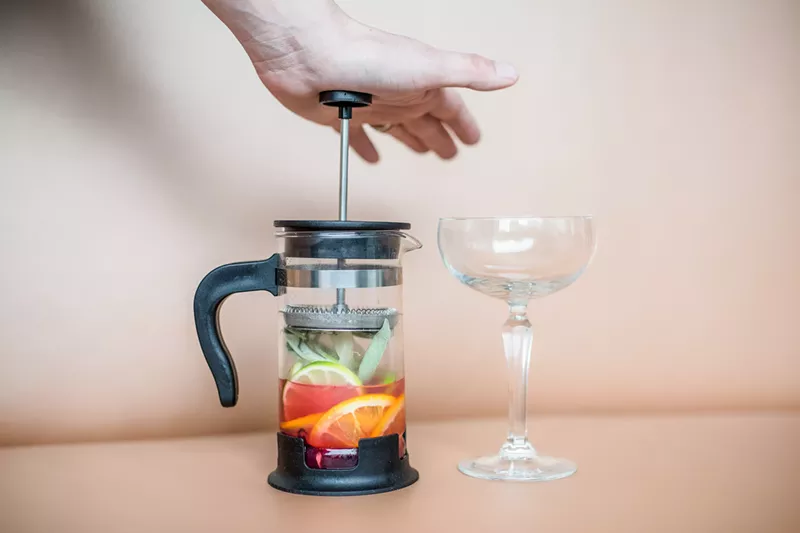 Image: You'll be hard pressed to find a more creative cocktail presentation around Dallas.