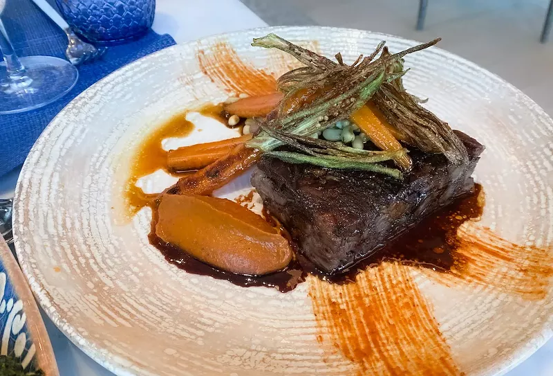 Image: Lamb pressé with muhaammara.