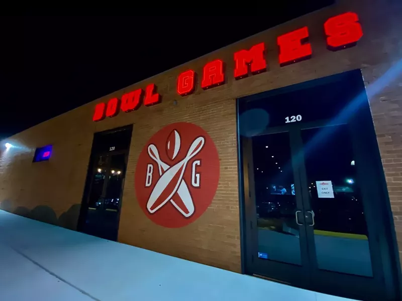 Image: Bowl Games is located in the Design District behind Bowlounge.