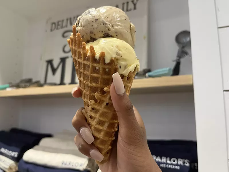 Image: Milk and Cookies (bottom) and Cookies and Cream (top)
