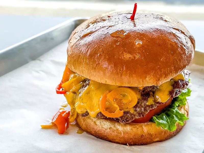 Image: Edmond's Burgers & More is the latest entry into the burger scene. Here's the Southwest burger.