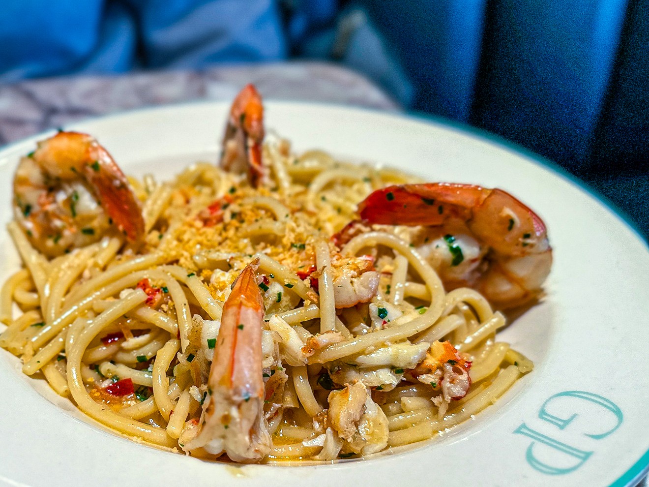 The seafood pasta is one of the standout dishes at Green Point Seafood & Oyster Bar.