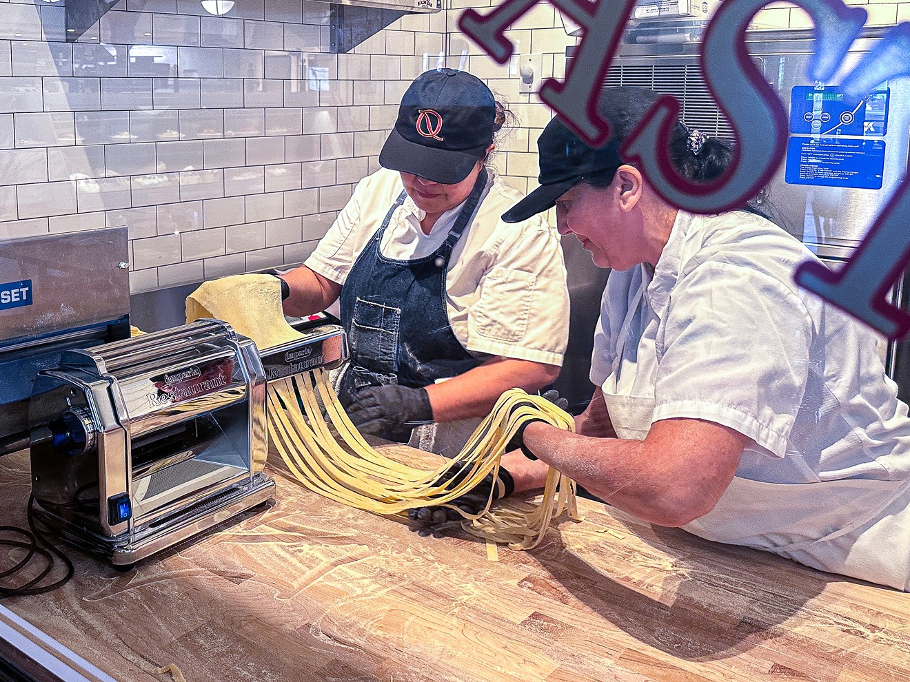 Quartino offers several varieties of pasta made fresh each day in house. You can watch the preparation while you're waiting for your salumi to arrive.