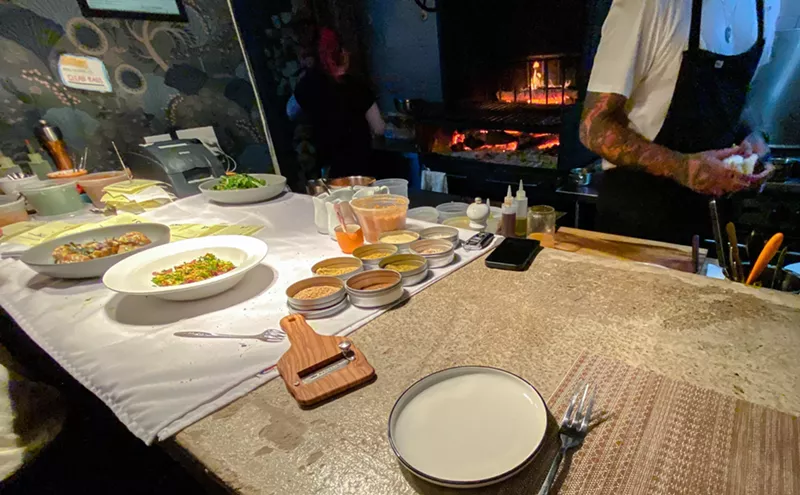 Image: First Look: The Chef's Table at Cry Wolf Is a Ringside Seat to Deliciousness