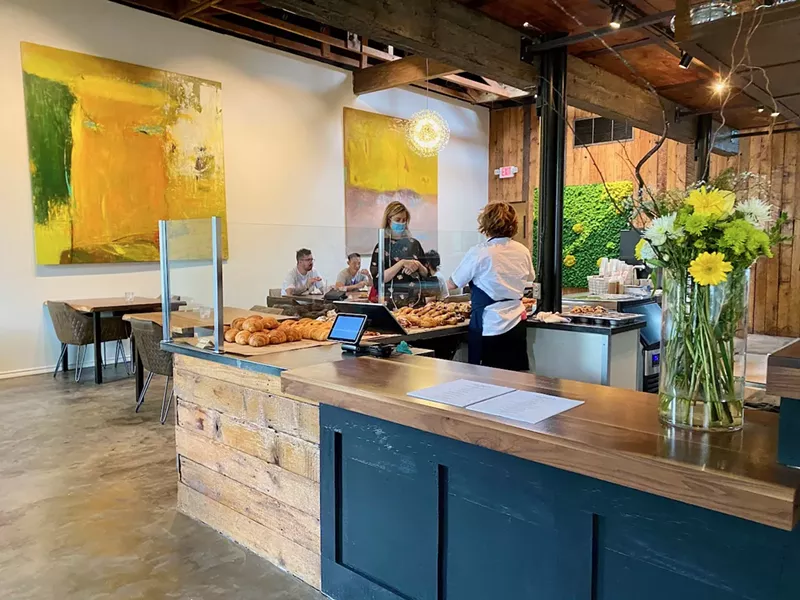 Image: The bakery and coffee shop at Carte Blanche.