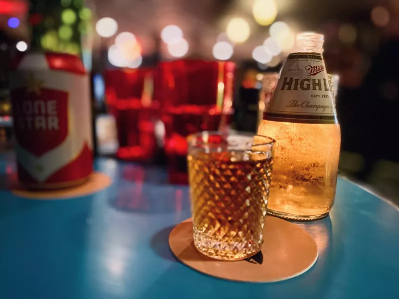 Image: Yes, you can get a great classic cocktail at Saint Valentine, but you can also get a beer and a shot for $10.