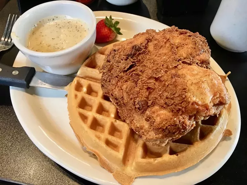 Image: Love Jonathon's chicken and waffles but can't stomach the lengthy brunch-time wait? Head down the street to what used to be Kessler Park Eating House.