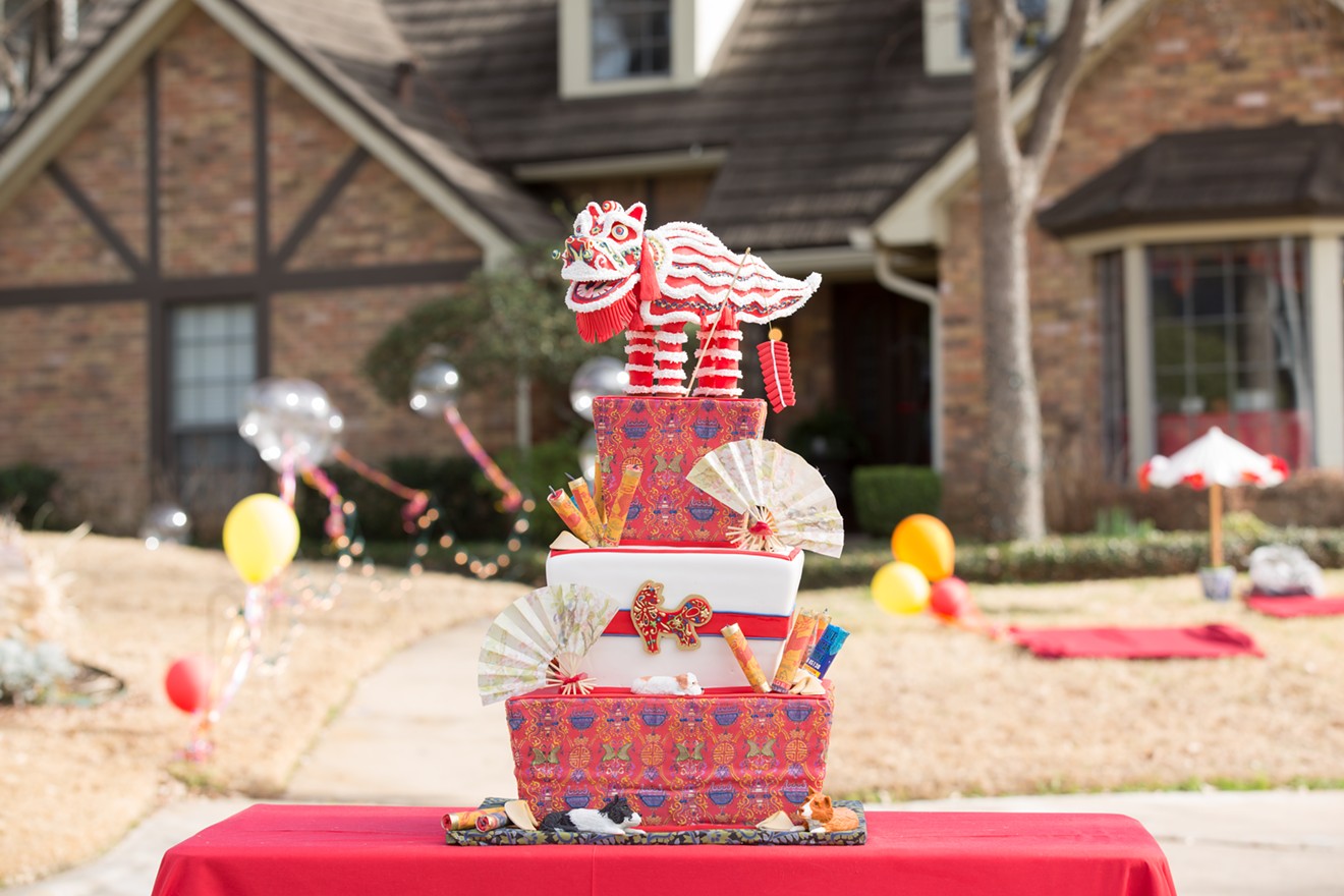 A Chinese New Year cake by Creme de La Creme's Jamie Holder is featured on episode one of Dallas Cakes.