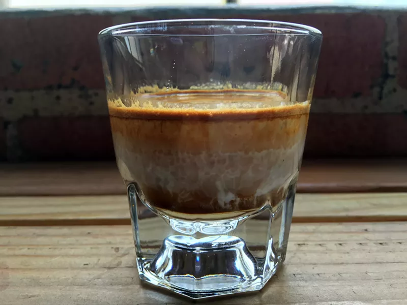 Image: Deep Ellum drinkers looking for a pick-me-up from Drugstore Cowboy's teardrop shot — espresso, cream and simple syrup — will need to head a little further down the block to Murray Street for a jolt.
