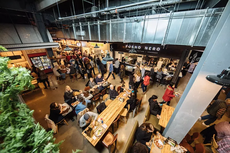 Image: Legacy Hall in Plano gets a new barbecue stand at its outdoor music venue, the Box Garden.