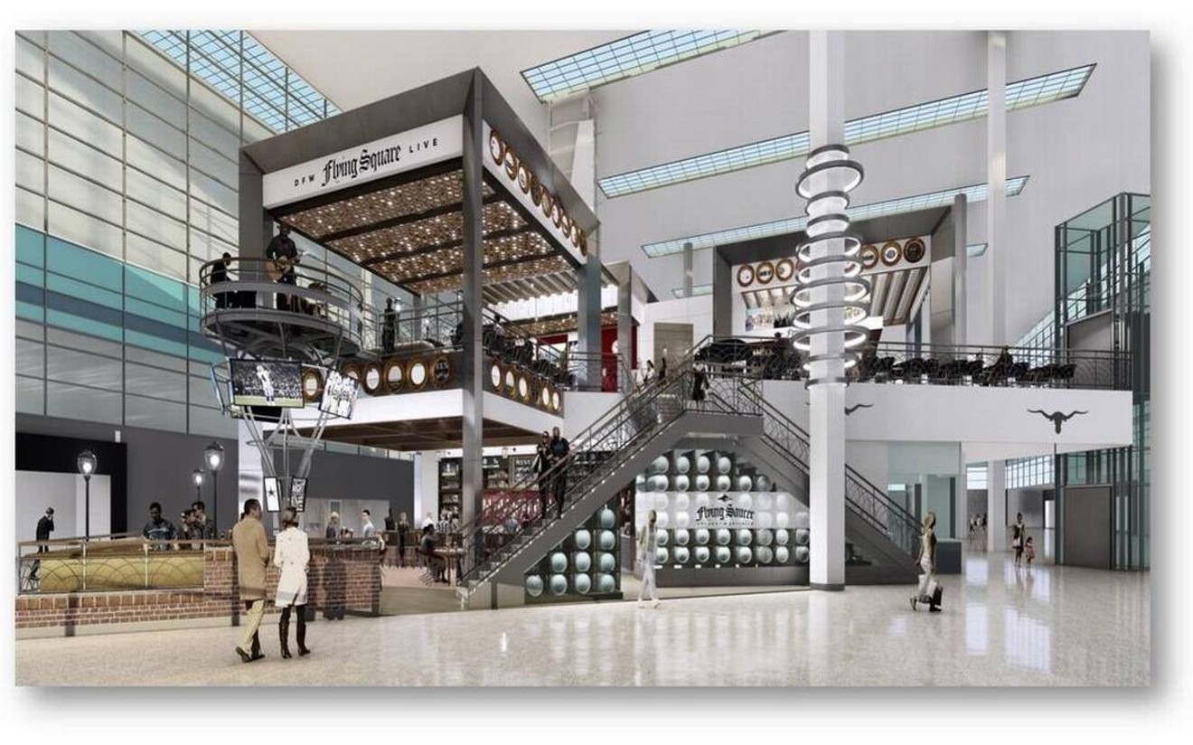 The Flying Saucer is coming to Terminal D at DFW Airport.