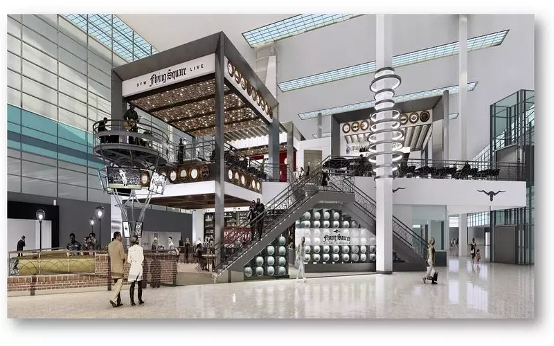 Image: The Flying Saucer is coming to Terminal D at DFW Airport.