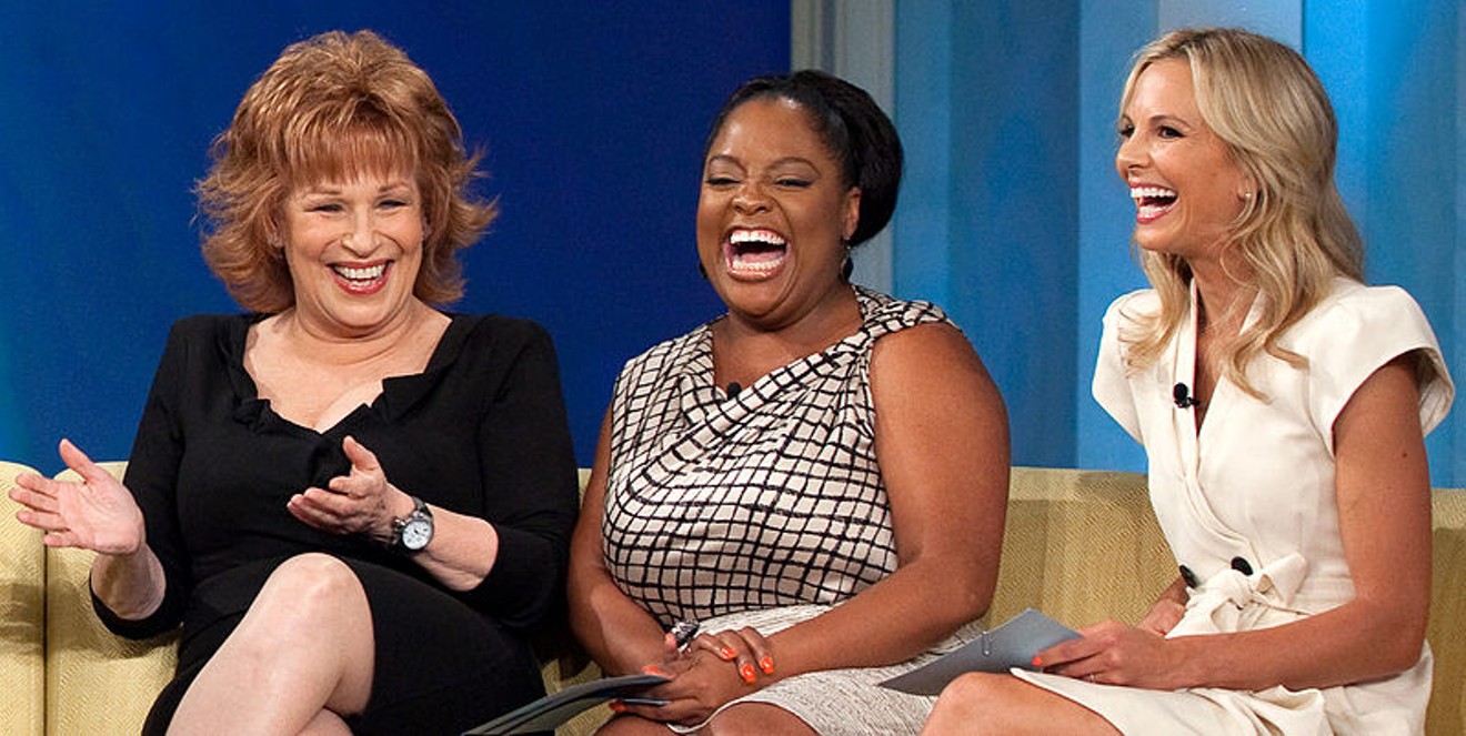 Elisabeth Hasselbeck is at right, with her View co-hosts Joy Behar, left, and Star Jones.