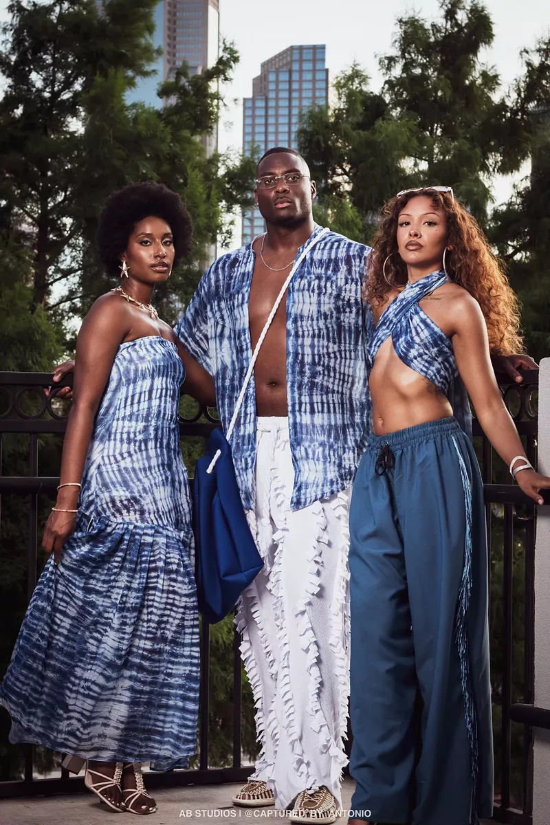 Image: A look from The Five Eleven Collection by Dallas designer Brydric Wright was recently featured in season 3 of And Just Like That... on HBO Max.