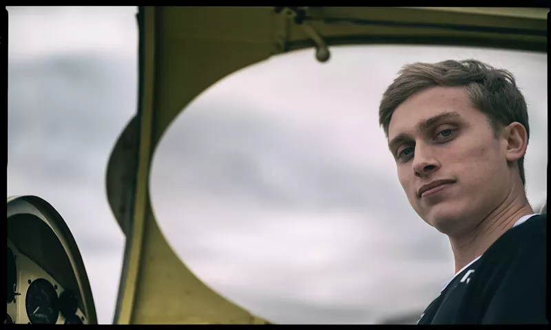 Image: Alex Vanover, an ace drone pilot, in the cockpit.