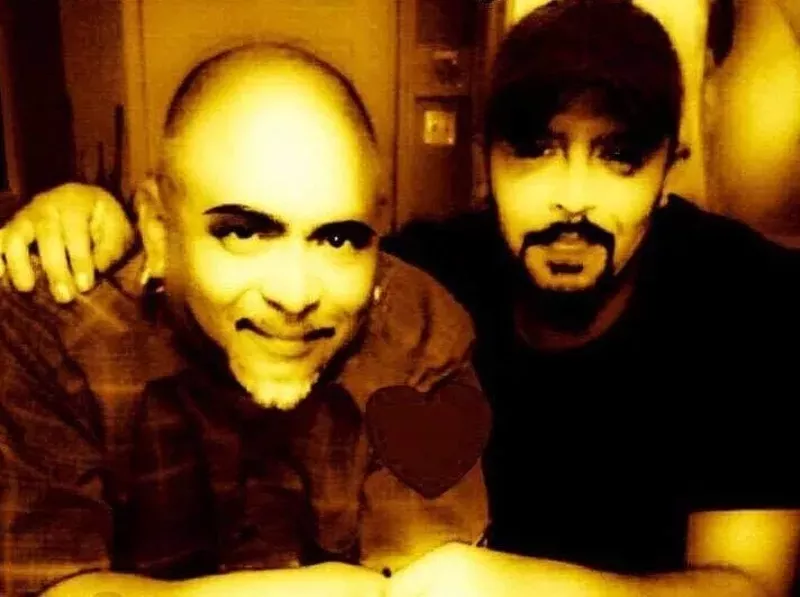 Image: Frank Mendez (left) with his husband Blas Amaya-Mendez.