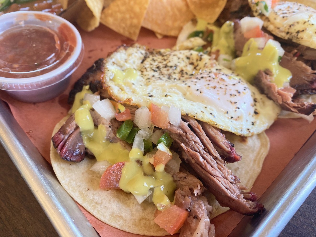 Brisket finds its way into many of the dishes at AG Texican.