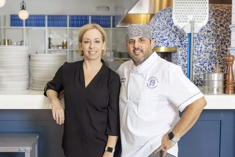 Image: Megan and Dino Santonicola are the couple behind Partenope in downtown Dallas.