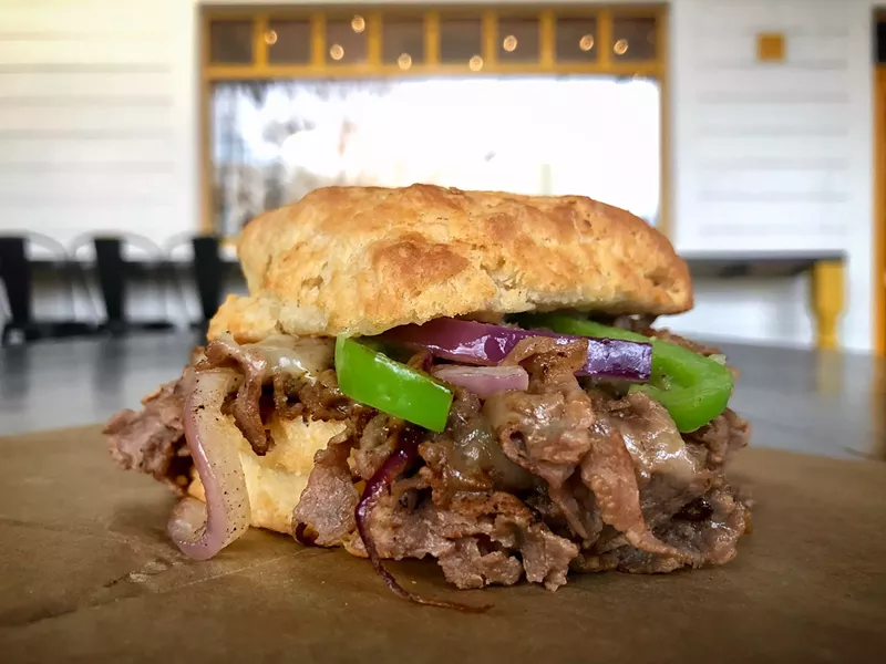 Image: Where Philly cheesesteak meets Southern biscuit