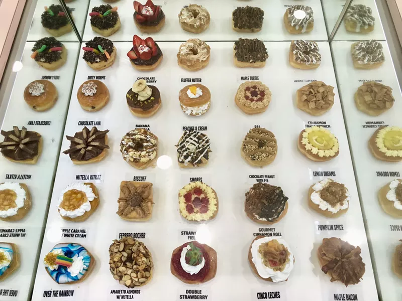 Image: Wow Donuts serves more than 120 varieties.
