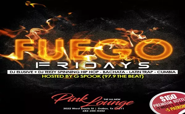 Image: Fuego Fridays at Pink Lounge