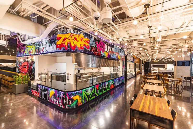 Image: The food hall at AT&T Discovery District officially opens this week, which includes this Revolver Taco outpost.