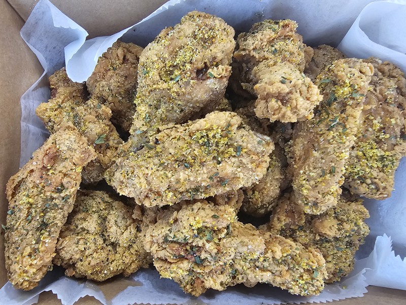 Lemon pepper mixed chicken from Hotsome Chicken.