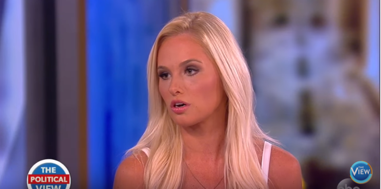 Tomi Lahren during her infamous appearance on the View on March 17.