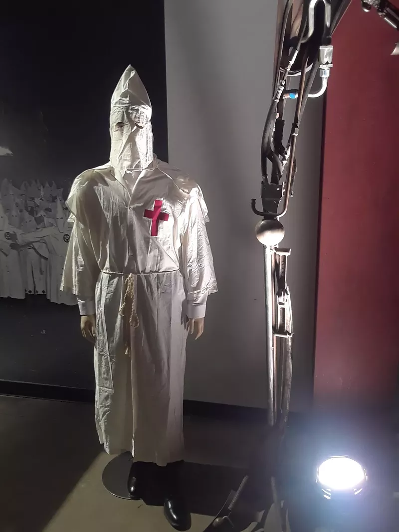 Image: A racist's uniform on display at 12 Score & 3 Years Ago.