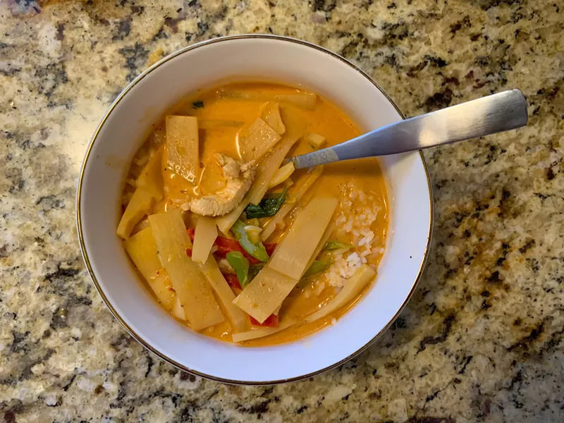 Image: Red curry with chicken to go from Ginger Thai