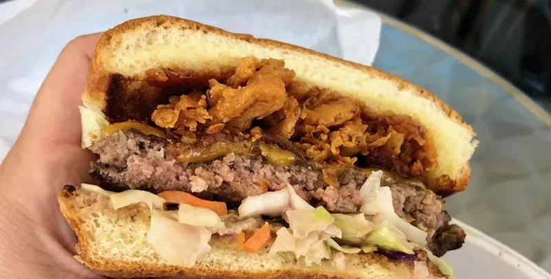 Image: The Slow Hand burger at Blues Burgers