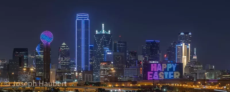 Image: A photo by Dallas aerial, architectural and food photographer Joseph Haubert of the Dallas skyline showed up on Texas Gov. Greg Abbott's Twitter feed with no mention or credit of Haubert's work.