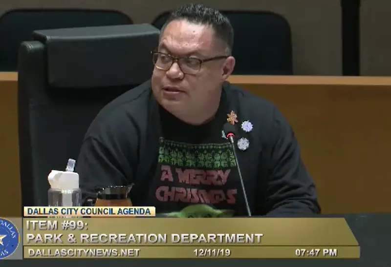 Image: District 6 City Council member Omar Narvaez took the interim park director to school.