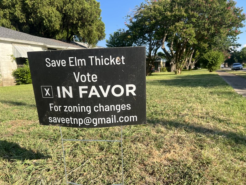 In 2022, a group called Save Elm Thicket advocated for zoning requirements in the neighborhood that some developers are now violating.