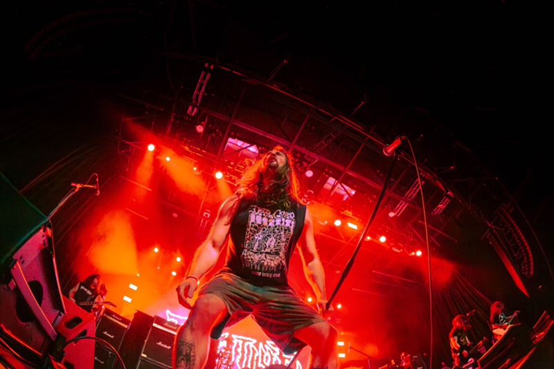 Image: Metal band playing on stage