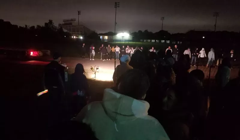 Image: Christian youth groups make up the majority of visitors to Trinity Church's annual Hell House. John Michael Barajas, Hell House director, says more than 80 percent of their marketing is aimed at them.