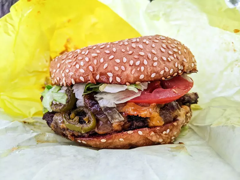 Image: A perfect double cheeseburger from Sky Rocket Burger